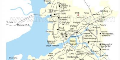Karte jaunu Mumbai