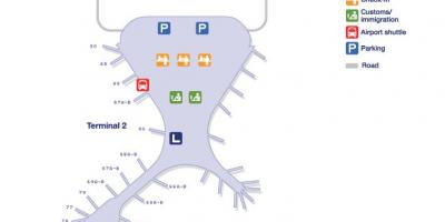 Termināļa 2 Mumbajā lidosta map
