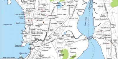 Kartes Mumbajas centrālā