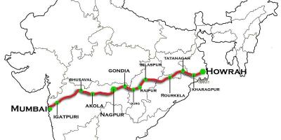 Nagpur Mumbai express šosejas karte