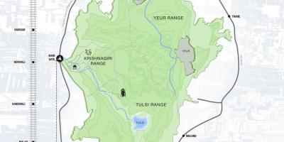 Karte sanjay gandhi national park