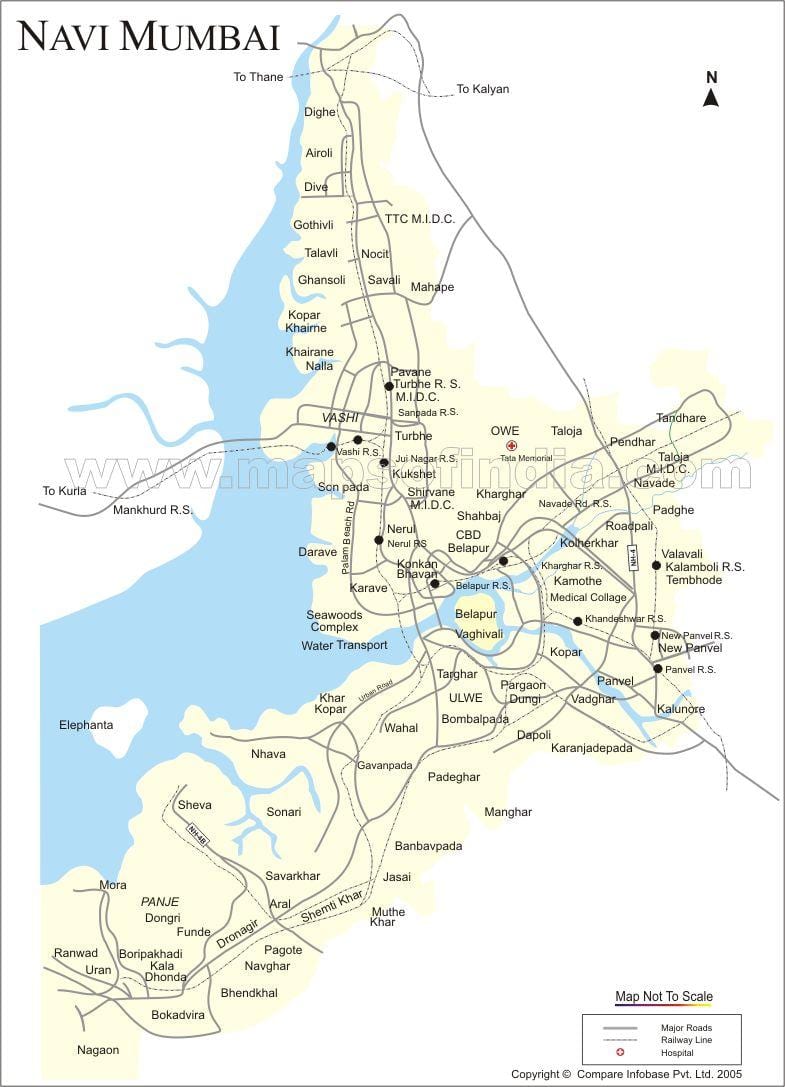 karte jaunu Mumbai
