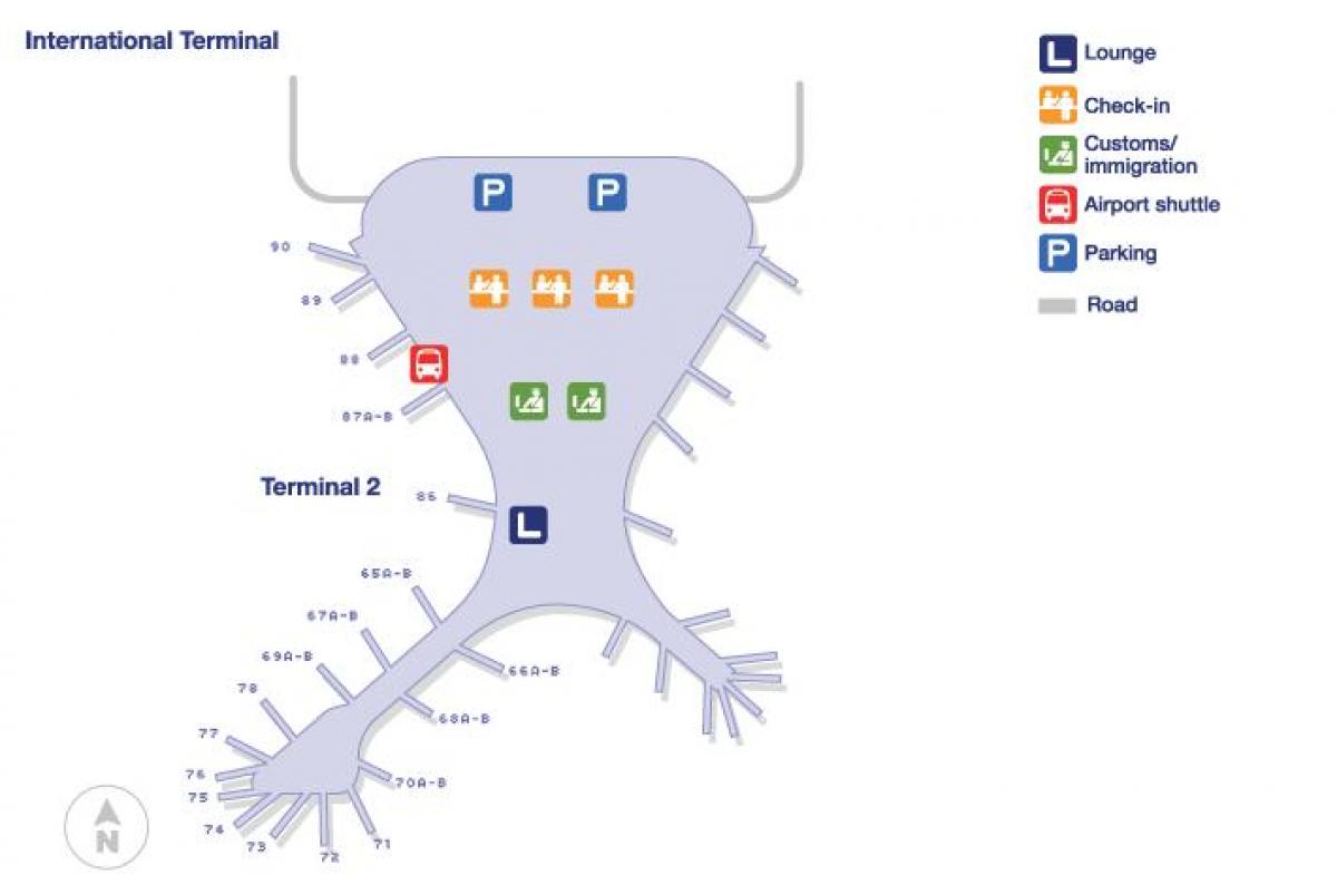 termināļa 2 Mumbajā lidosta map