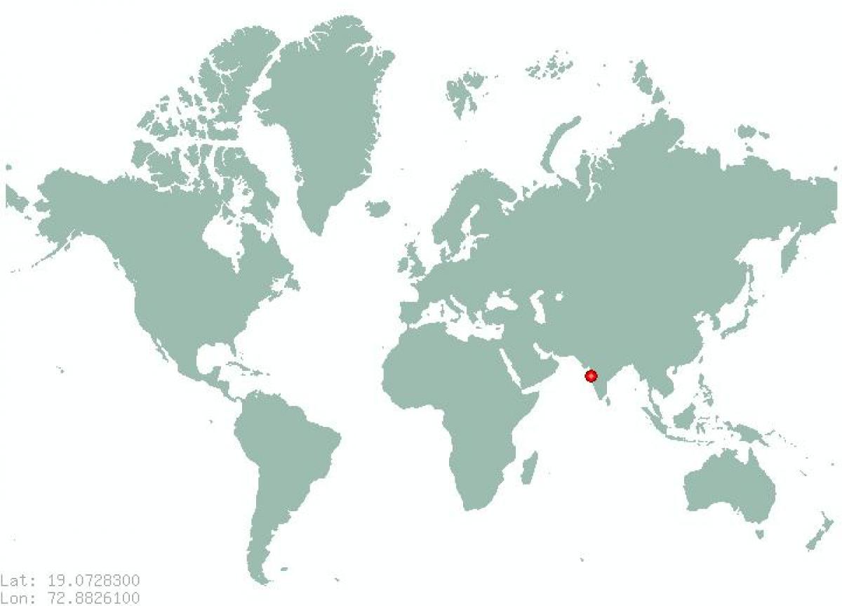 Mumbai uz pasaules kartes