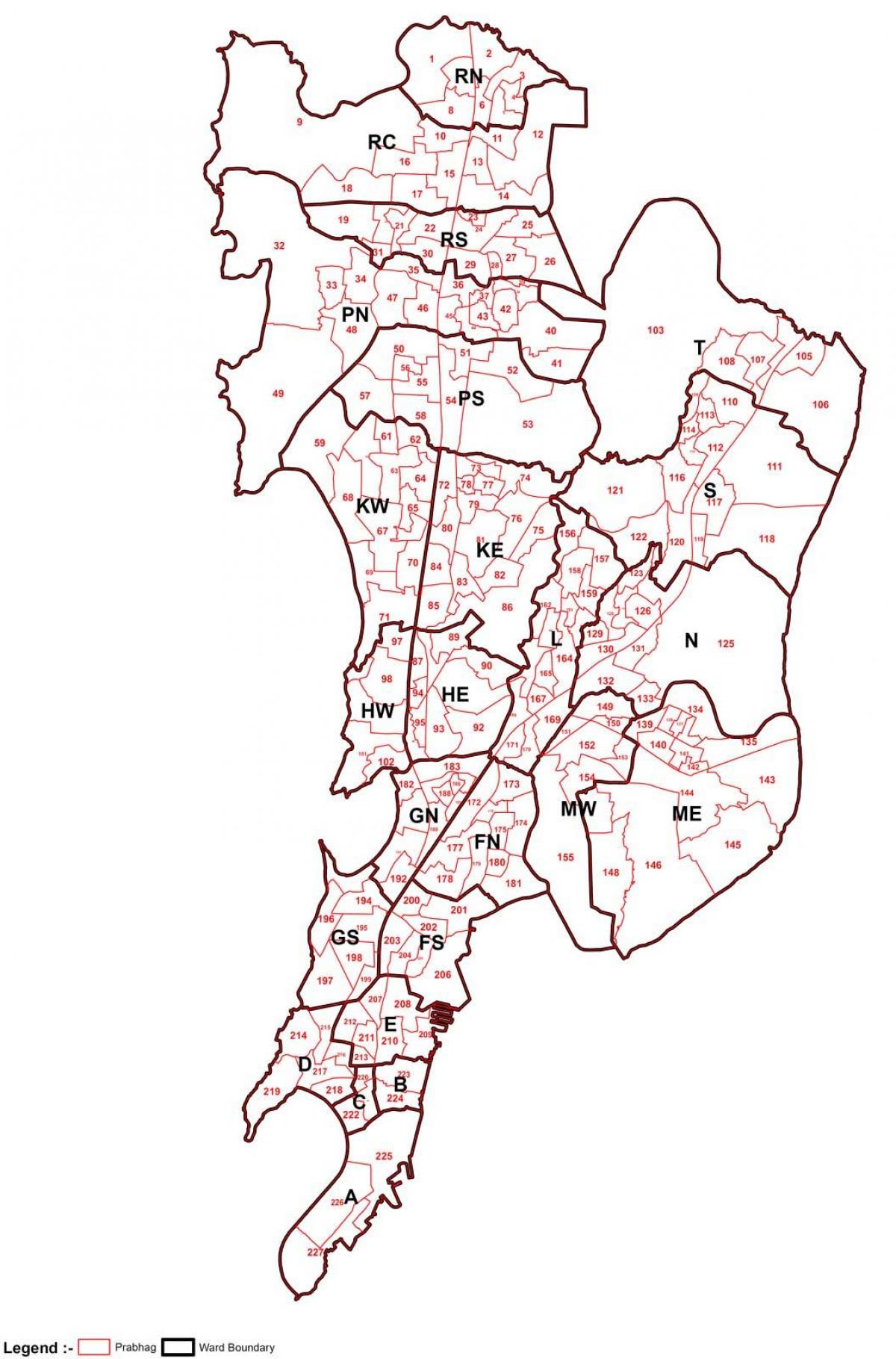 bīskapijas karte Mumbai