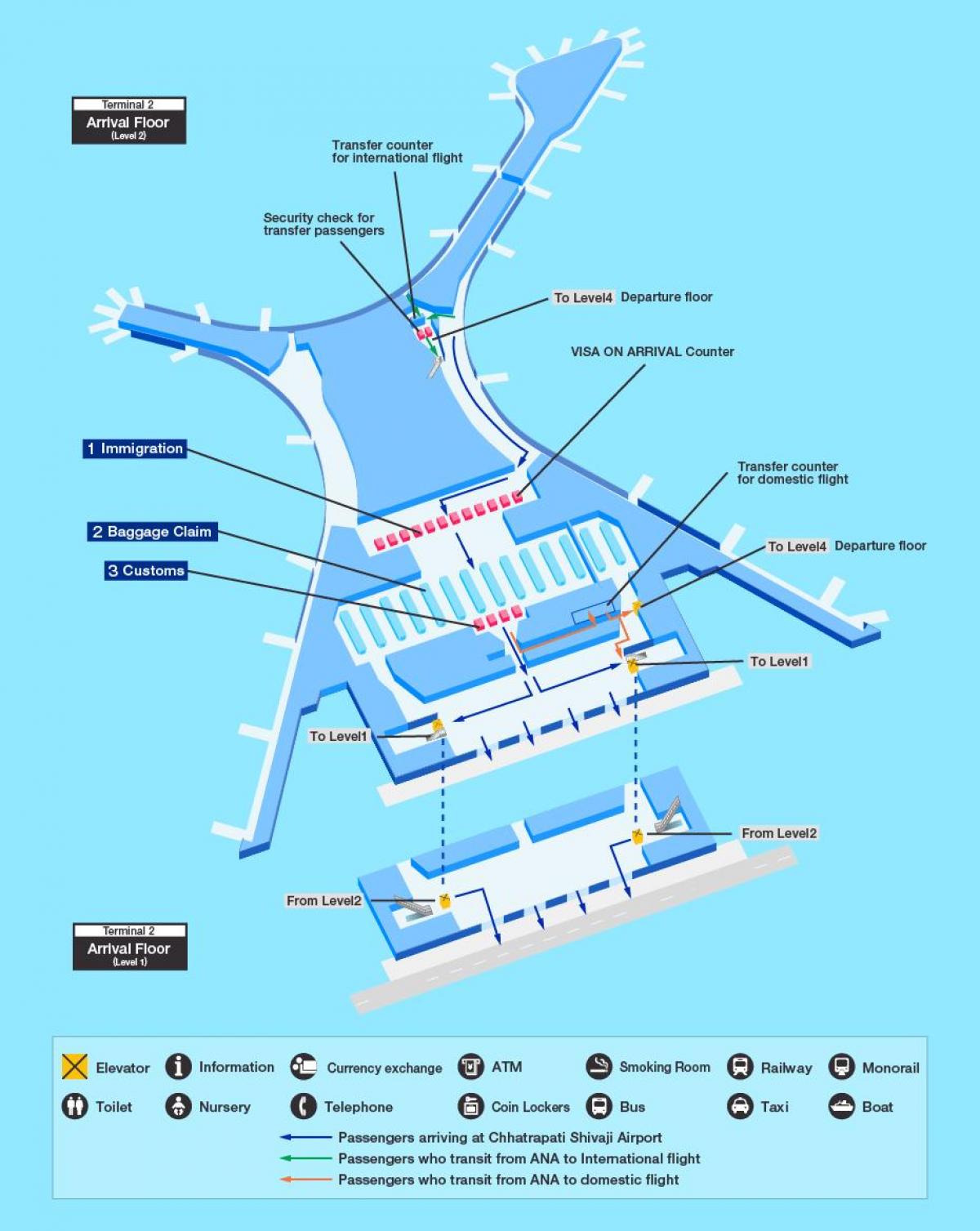 karte Mumbai international airport