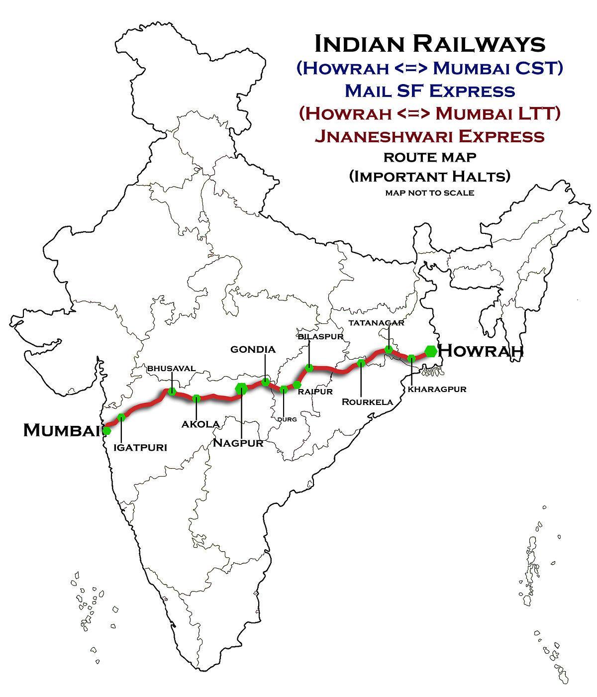 nagpur Mumbai express šosejas karte