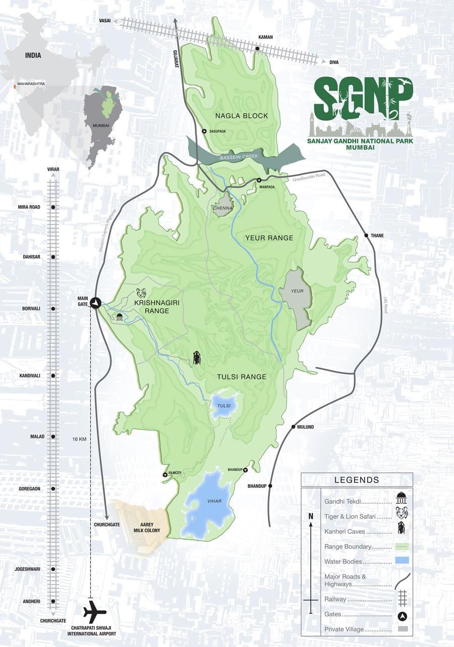 karte sanjay gandhi national park