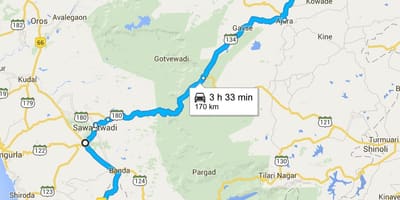 Mumbai, lai goa šosejas karte