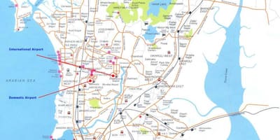 Mumbai vietējā maršruta karte